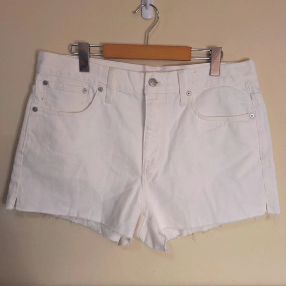 Madewell Relaxed Denim Shorts in Tile White NWT SZ 29 - Picture 6 of 8